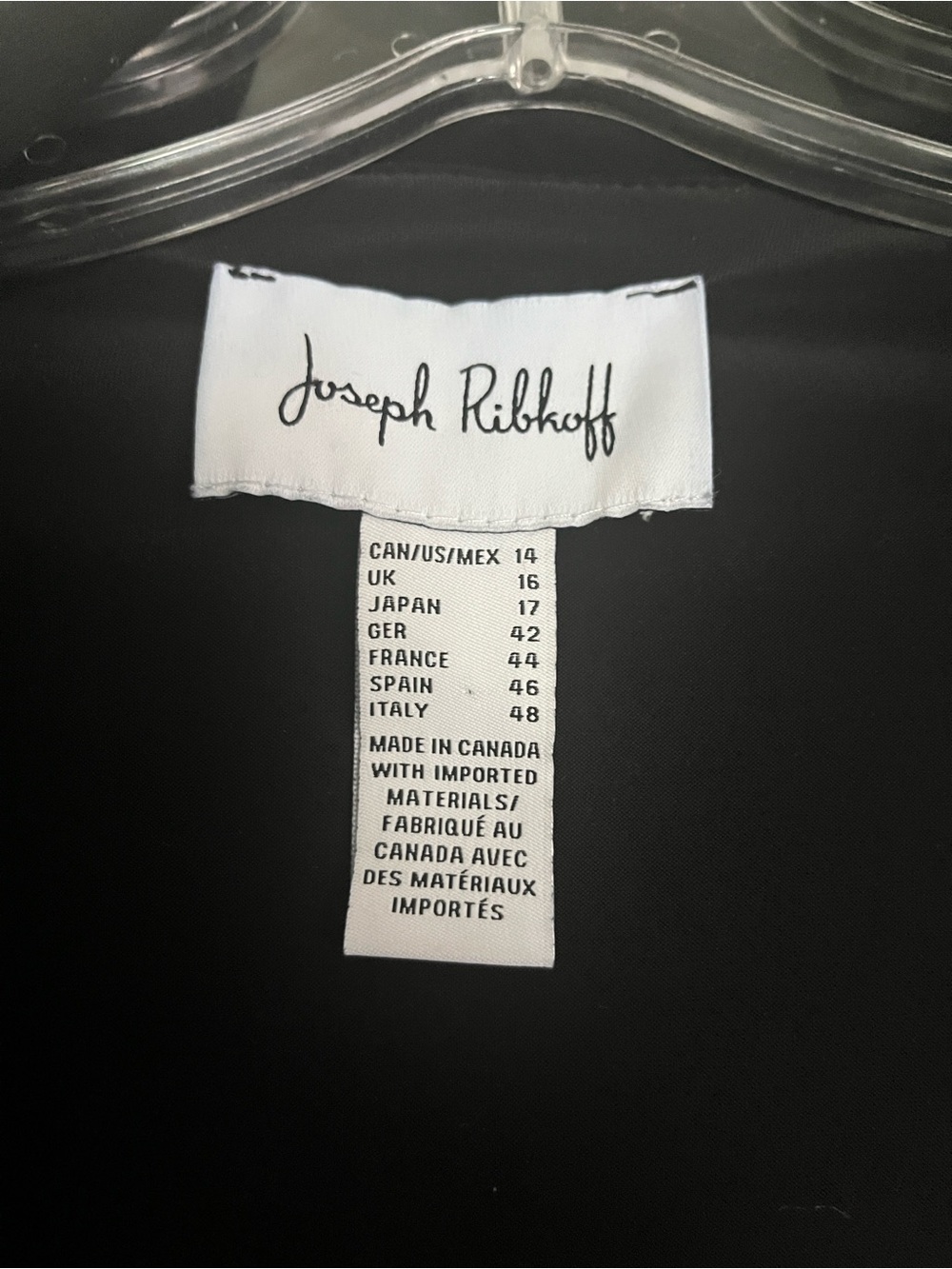 Joseph Ribkoff Black Single-Button Blazer - Picture 3 of 5
